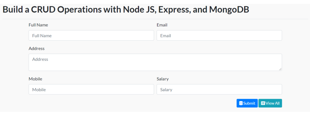 CRUD Operations With Node JS, Express & MongoDB | Tech Arise